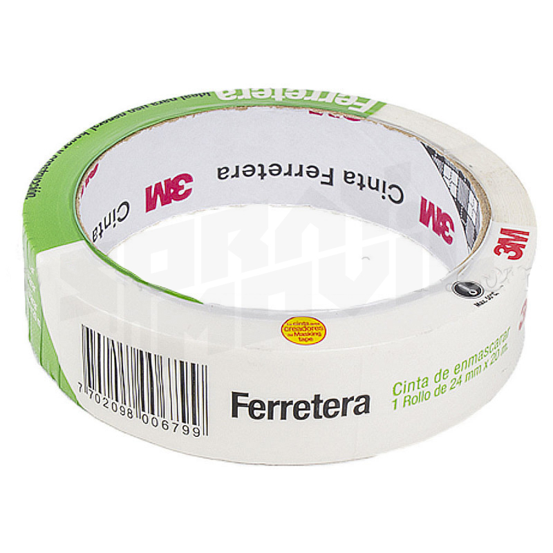 Cinta Enmascarar Ferretera 12Mm X 40Mts 1/2″ image 2