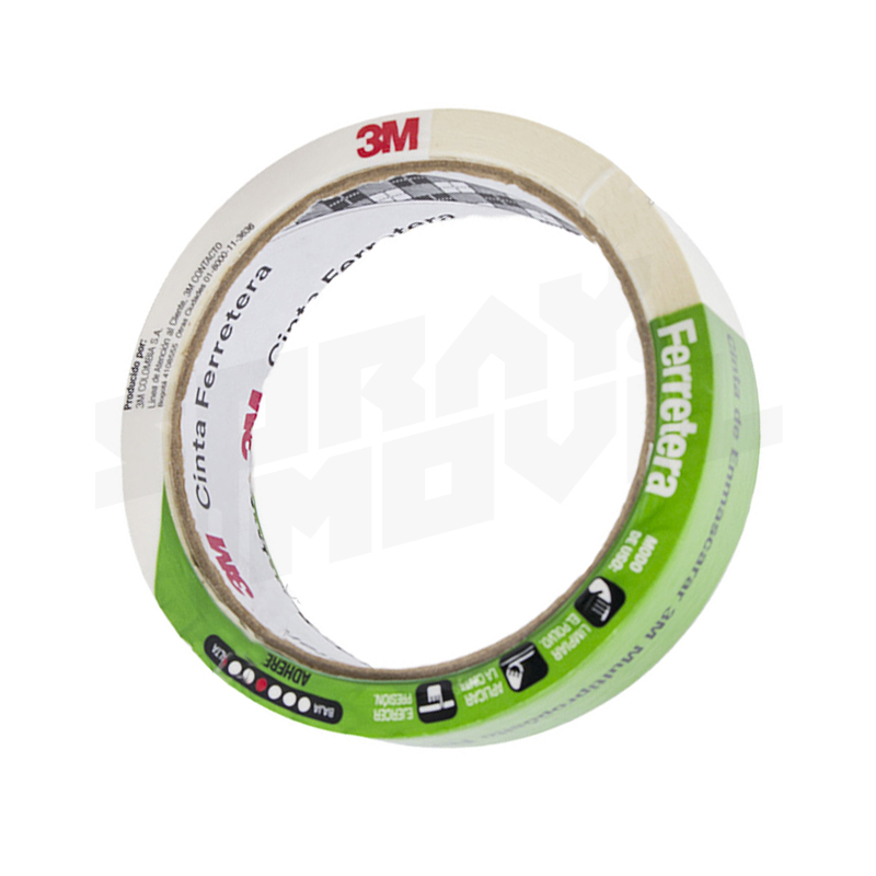 Cinta Enmascarar Ferretera 24Mm X 40Mts 1" image 1