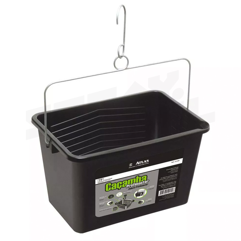 Cubeta De 10 Lts Negra Cacamba Atlas image 1