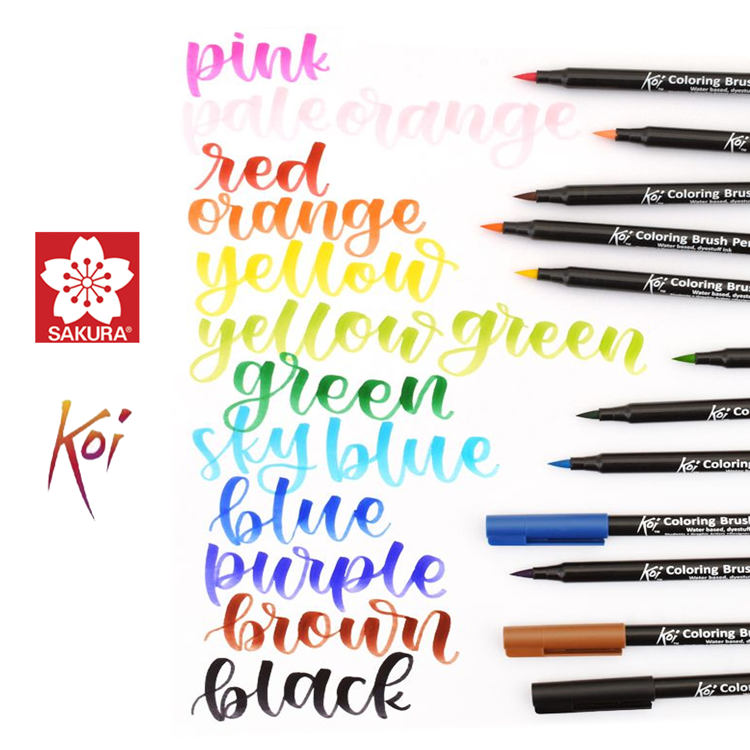 KOI PUNTA DE PINCEL ACUARELABLE - SET 12 UND SAKURA image 4