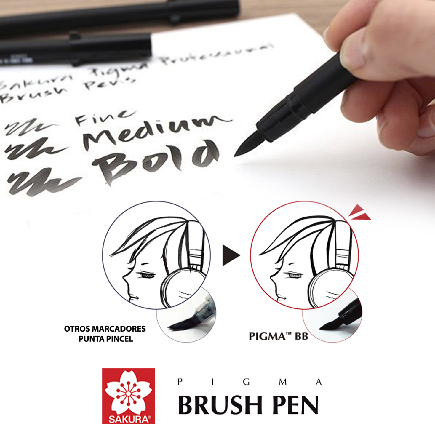 PIGMA BRUSH PEN - PUNTA DE PINCEL GRUESA SAKURA image 2