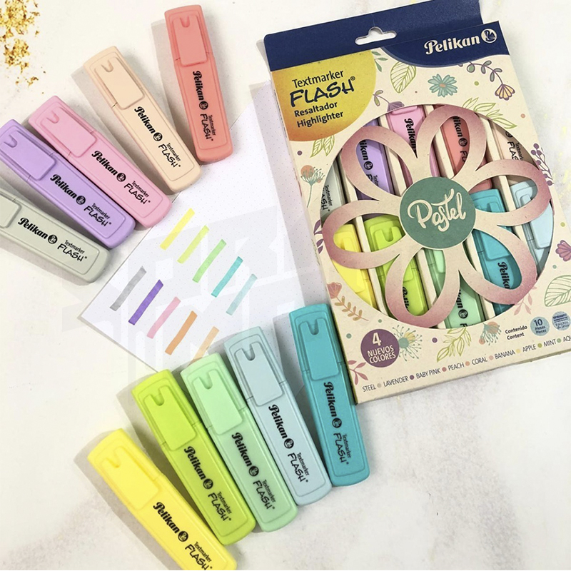 Resaltadores Pelikan Flash Pastel x 10 und image 2