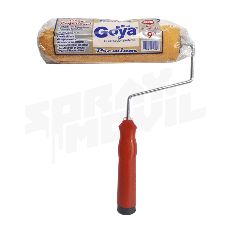 Rodillo Hilo Profesional Naranja Suave 9" Goya image 1